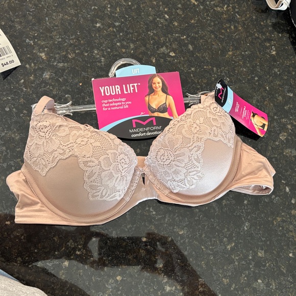 Maidenform Women's Lace Push-Up Bra - Tan - Picture 1 of 6